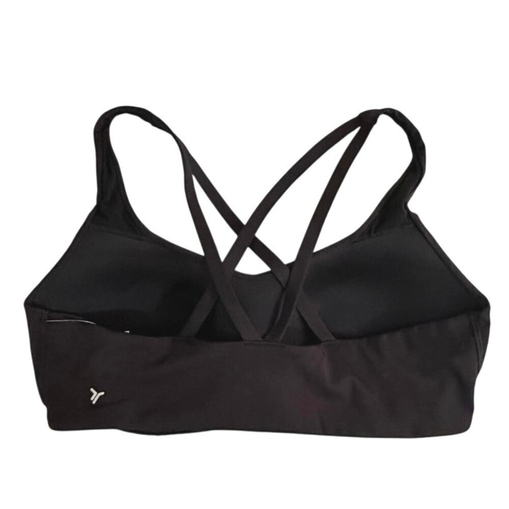 NWT Old Navy powersoft go-dry black sports bra size large